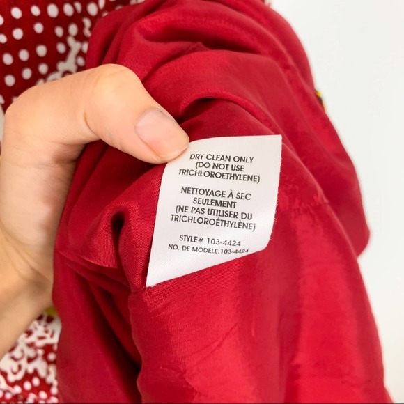 Nanette Lepore Sleeveless Red Geometric Patterned Swing Mini Dress Size 4 - Picture 12 of 13